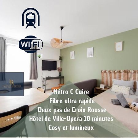 Art De Recevoir - L'Ecrin De Margnolles - Croix Rousse - Metro C-Cuire 卡威尔奎 外观 照片